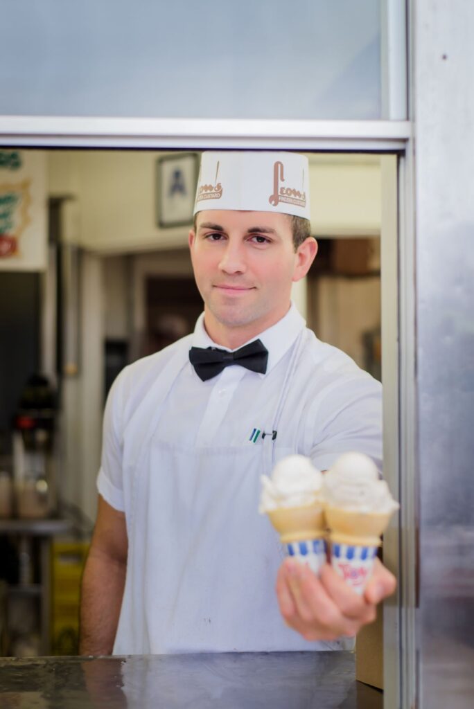 scoop of frozen custard
