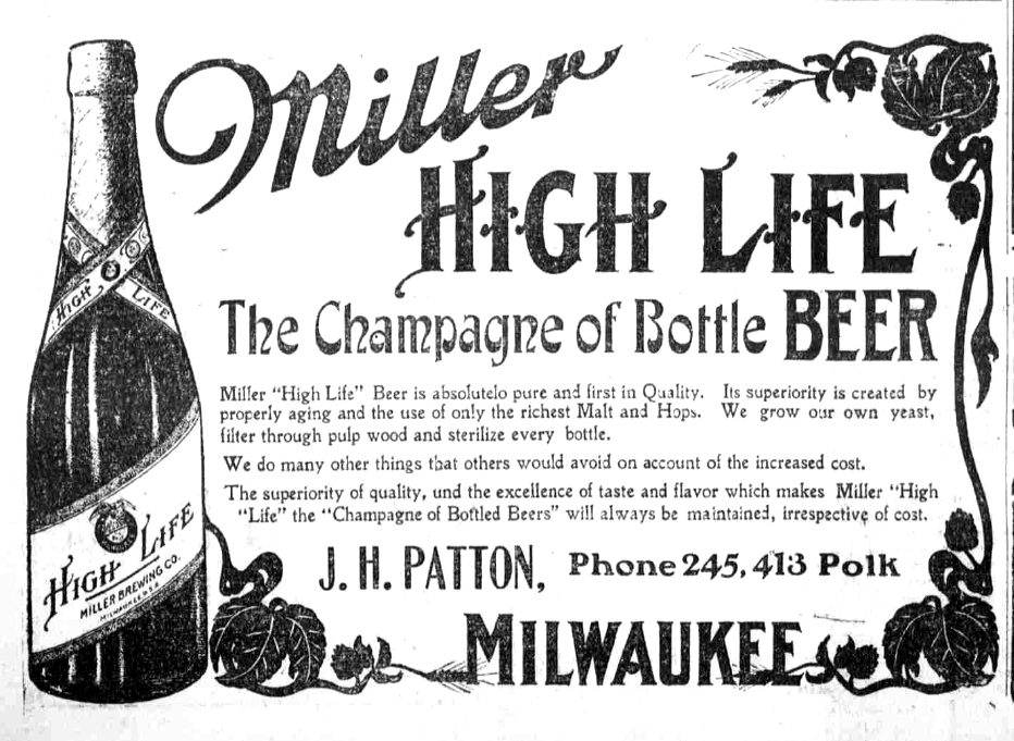 Miller High Life advertisement